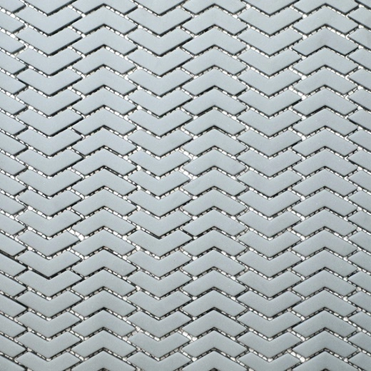 San Marino Colonial Blue Chevron Mosaic