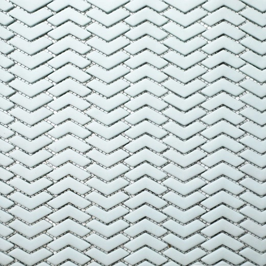 San Marino Seafoam Chevron Mosaic