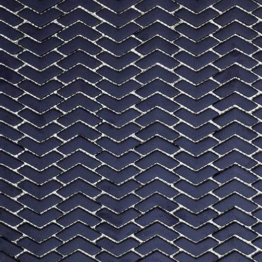 San Marino Sapphire Chevron Mosaic