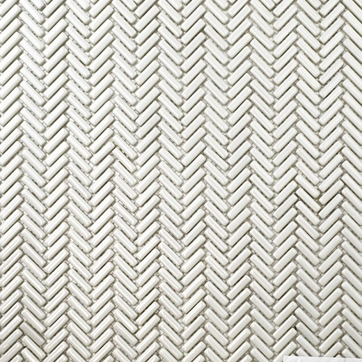San Marino Pearl Herringbone Mosaic