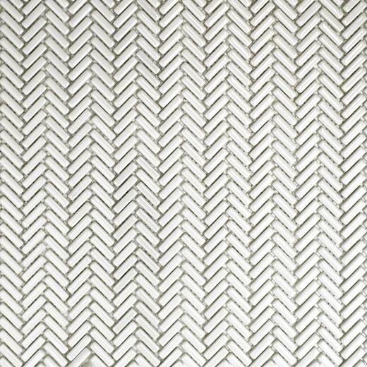 San Marino Frost Herringbone Mosaic