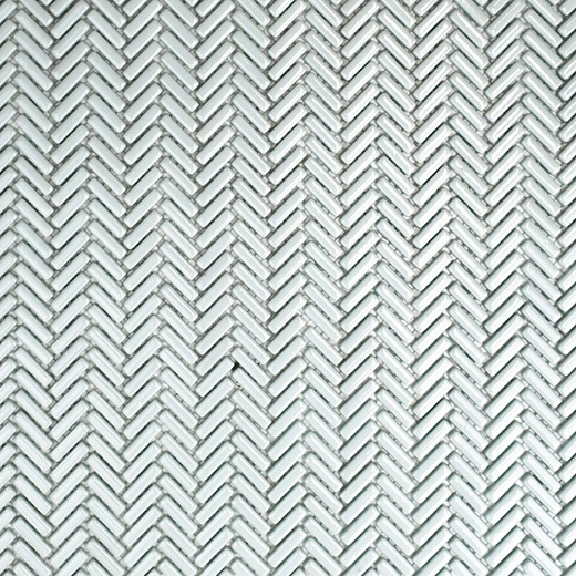 San Marino Seafoam Herringbone Mosaic