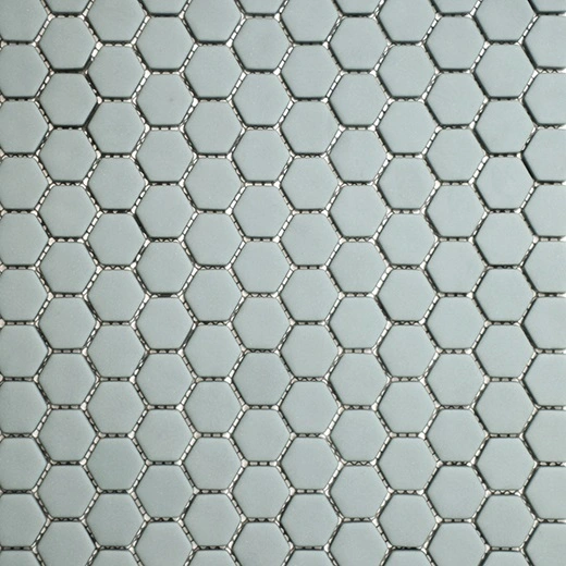 San Marino Blue Grass Hexagon Mosaic