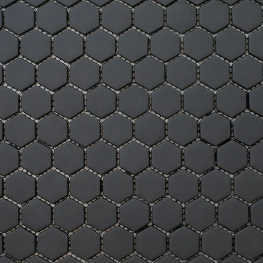 San Marino Black Hexagon Mosaic