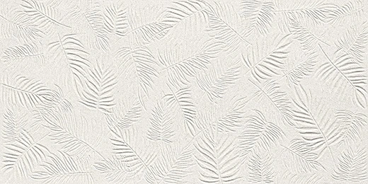 Sculpture White Leaf Deco