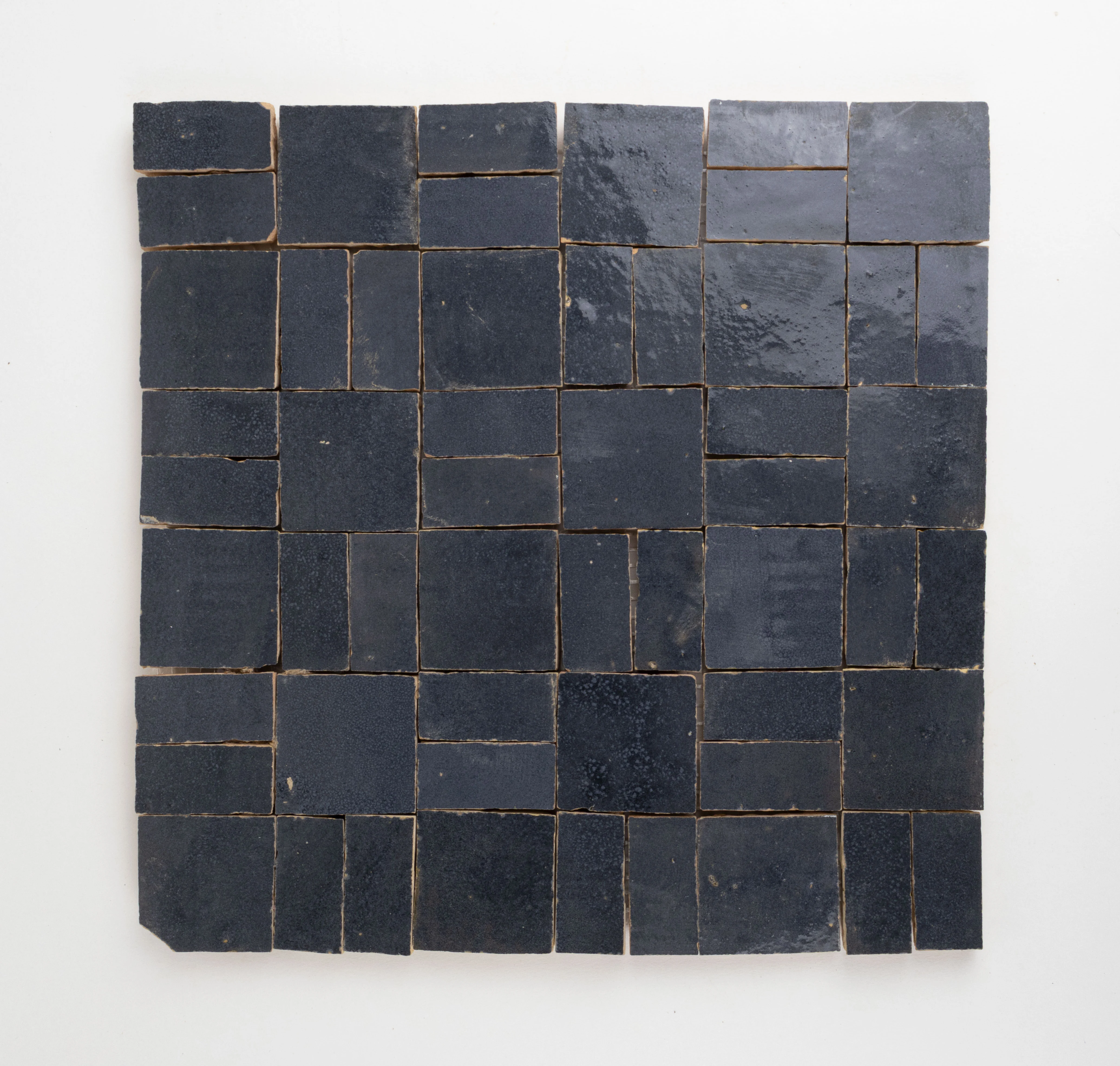 Zellige Evolution Indigo Mist Crosshatch Mosaic