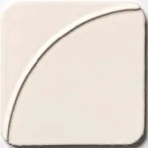 Ivory Glossy Mandala Ceramic Tile