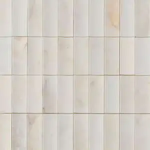 Calacatta Amber Honed Mini Ion 1 1/4x3 Marble Mosaic