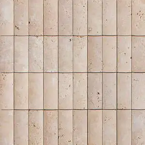 Ivory Patika Filled Mini Ion 1 1/4x3 Travertine Mosaic