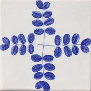 Cadet Matte Garden Topiary Glazed Terracotta Tile