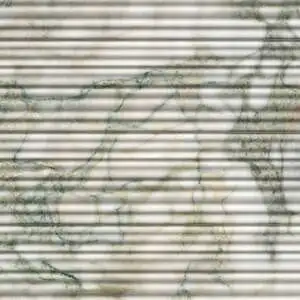 Calacatta Green Honed Thin Fluted Marble Accent Tiles