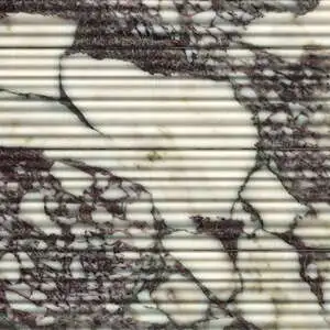 Calacatta Viola Honed Thin Fluted Marble Accent Tiles