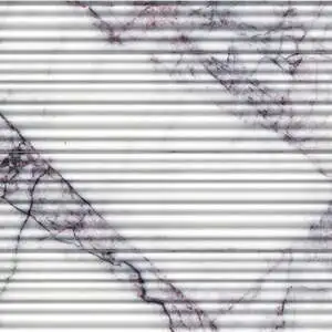Lilac Honed Thin Fluted Marble Accent Tiles