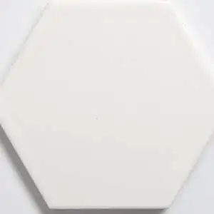 Tulum White Glossy Hexagon Ceramic Tile