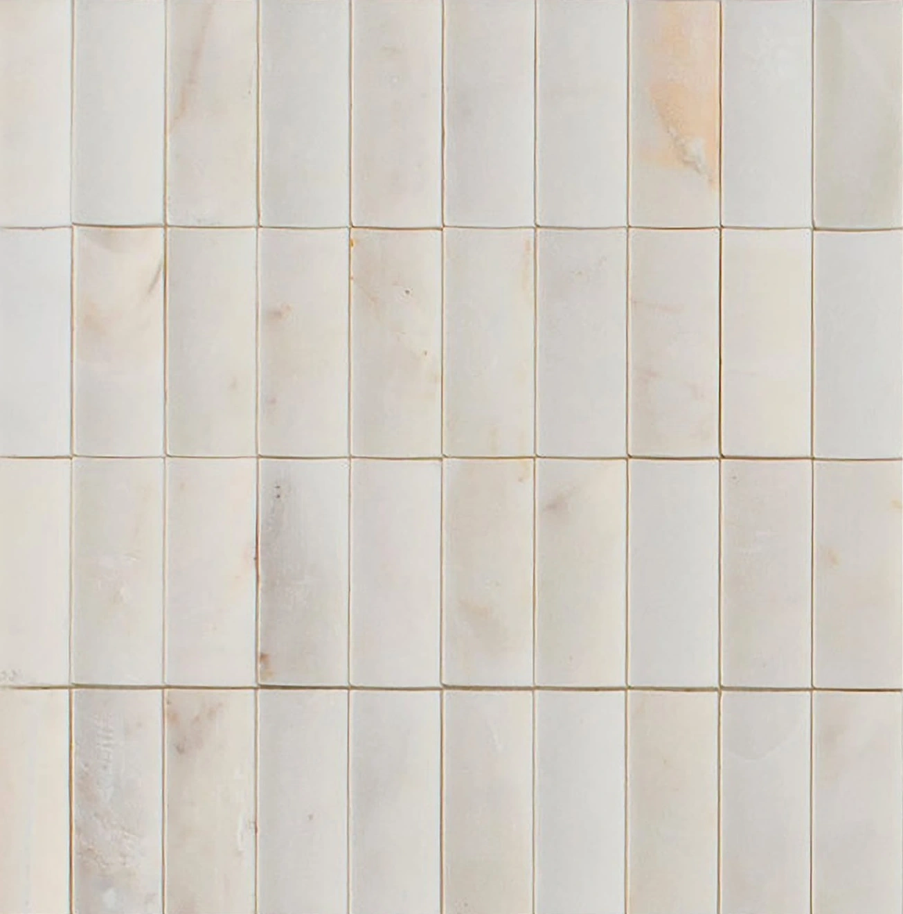 Calacatta Amber Honed Mini Ion 1 1/4x3 Marble Mosaic