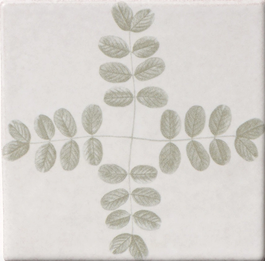 Biscuit Matte Garden Topiary Glazed Terracotta Tile Biscuit Matte Garden Topiary Glazed Terracotta Tile
