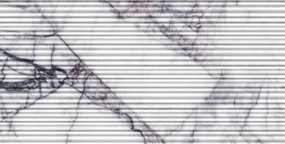 Lilac Honed Thin Fluted Marble Accent Tiles