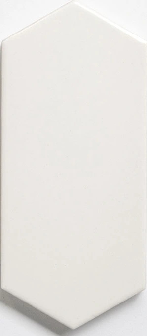 Tulum White Glossy Picket Ceramic Tile
