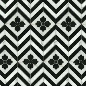 Maharaja 1 Nero Marquina and honed Calacatta Tia