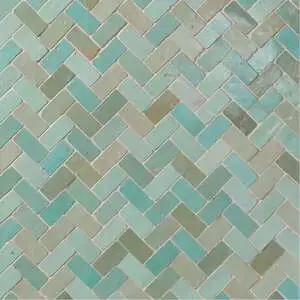 Antique Zellige Medina Aqua Blend Tumbled