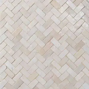 Antique Zellige Medina Blanc Ancien Tumbled