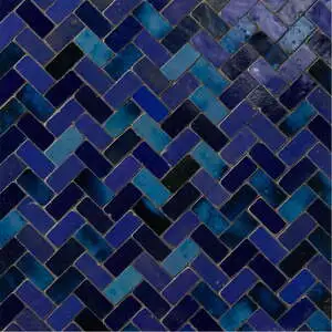 Antique Zellige Medina Mer Blend Tumbled