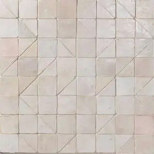 Antique Zellige Raya Blanc Ancien Tumbled