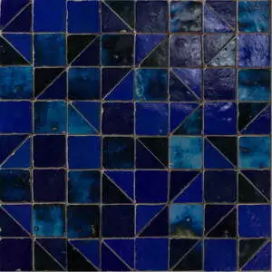 Antique Zellige Raya Mer Blend Tumbled