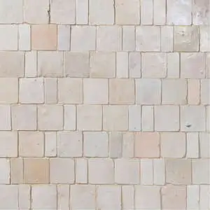 Antique Zellige Sefrou Blanc Ancien Tumbled
