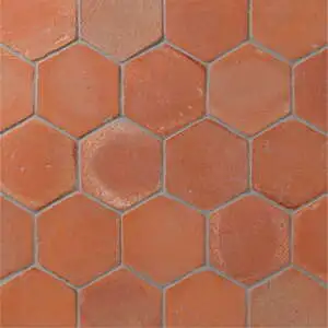 Cotto Andaluz 6" Hexagon Red Rustico