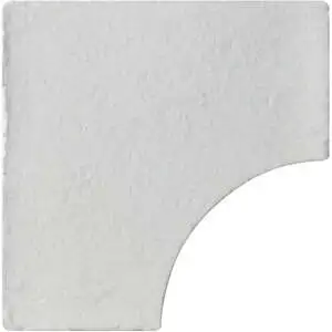 Handcraft Modern Circle Field Vintage White Matte Crackle