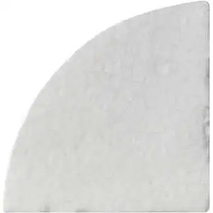 Handcraft Modern Circle Insert Vintage White Matte Crackle