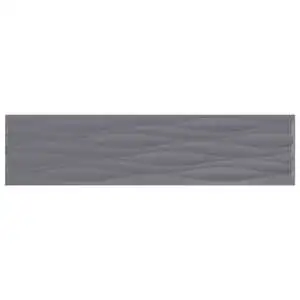 Krea 2.0 4x16 Gris Ripple Glossy Wall Tile