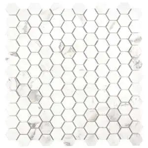 Mini Hex Calacatta Grey