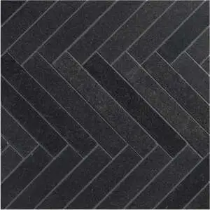 Melange Herringbone Noir
