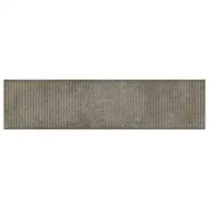 Metalmood 4x16 Pewter Deco Matte Metallic Look Subway Tile