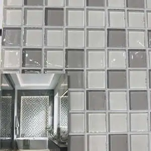 Mix glass grey and white
