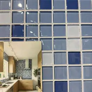 Mix glass blue