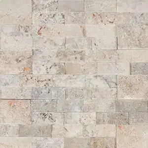 Silver Travertine Ledger Panel