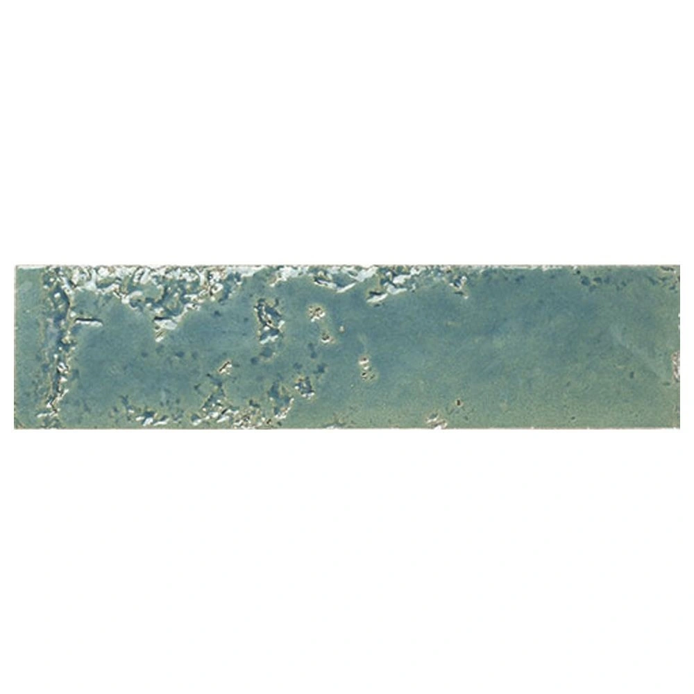 Brix 2.5x10 Teal Glossy Ceramic Wall Tile