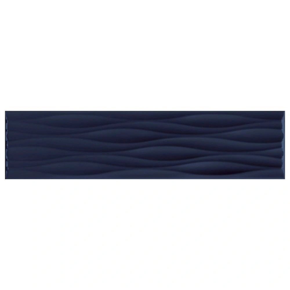 Krea 2.0 4x16 Navy Ripple Glossy Wall Tile