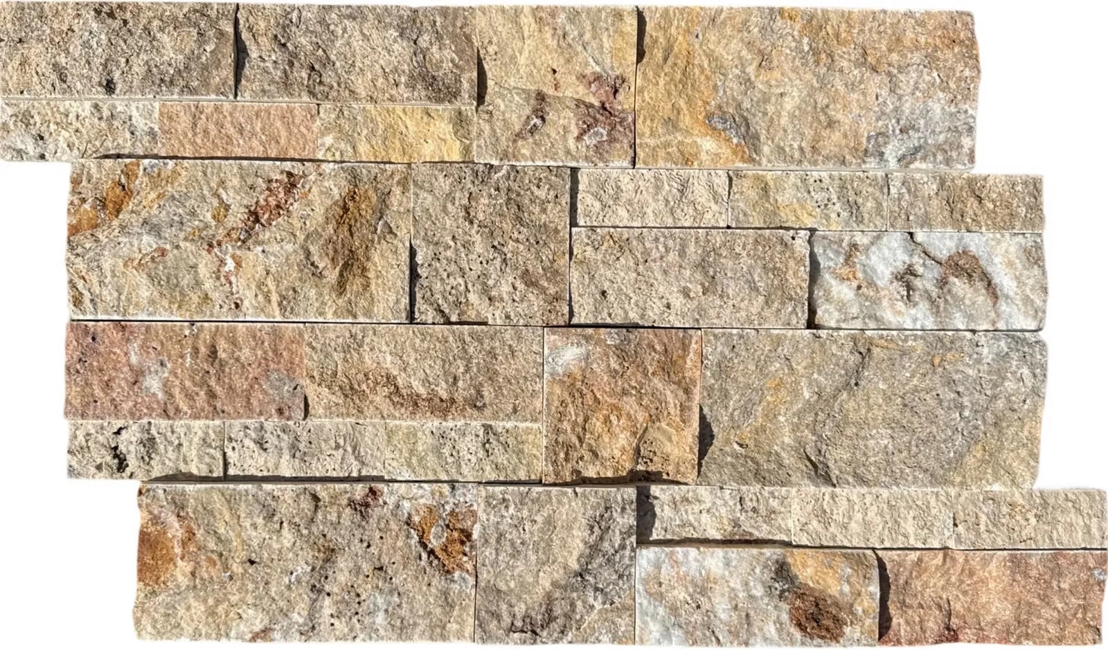 Autumn Leaves Travertine Ledger Panel