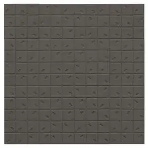 Rain 13x13 Mosaic Black Down Relief Porcelain Tile