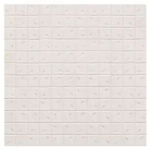 Rain 13x13 Mosaic White Down Relief Porcelain Tile
