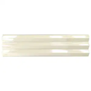 Solis 4x16 Bone Ribbed Glossy Ceramic Wall Tile