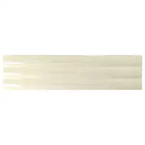 Solis 4x16 Bone Fluted Glossy Ceramic Wall Tile