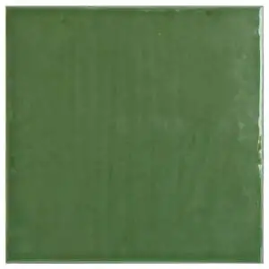 Swirl 5x5 Moss Glossy Flat Ceramic Wall Tile