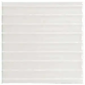 Swirl 5x5 White Glossy Straight Decorative Ceramic Wall Tile