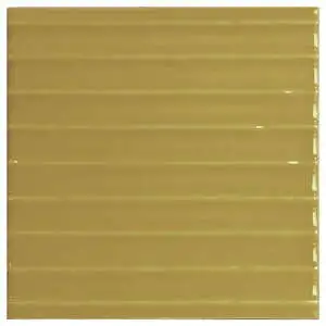 Swirl Mustard 5x5 Glossy Straight Decorative Ceramic Wall Tile