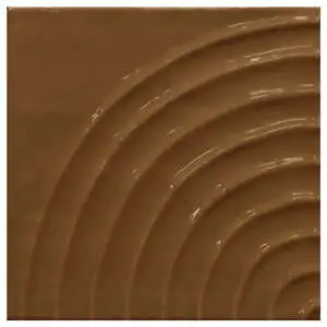 Swirl Espresso 5x5 Glossy Curve Decorative Ceramic Wall Tile